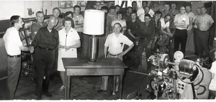 Luminite-John_speaks_to_employees_in_the_early_days